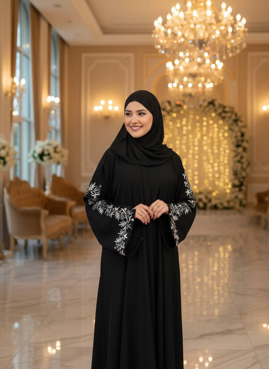 "طقم عباية "ملكة الليل
