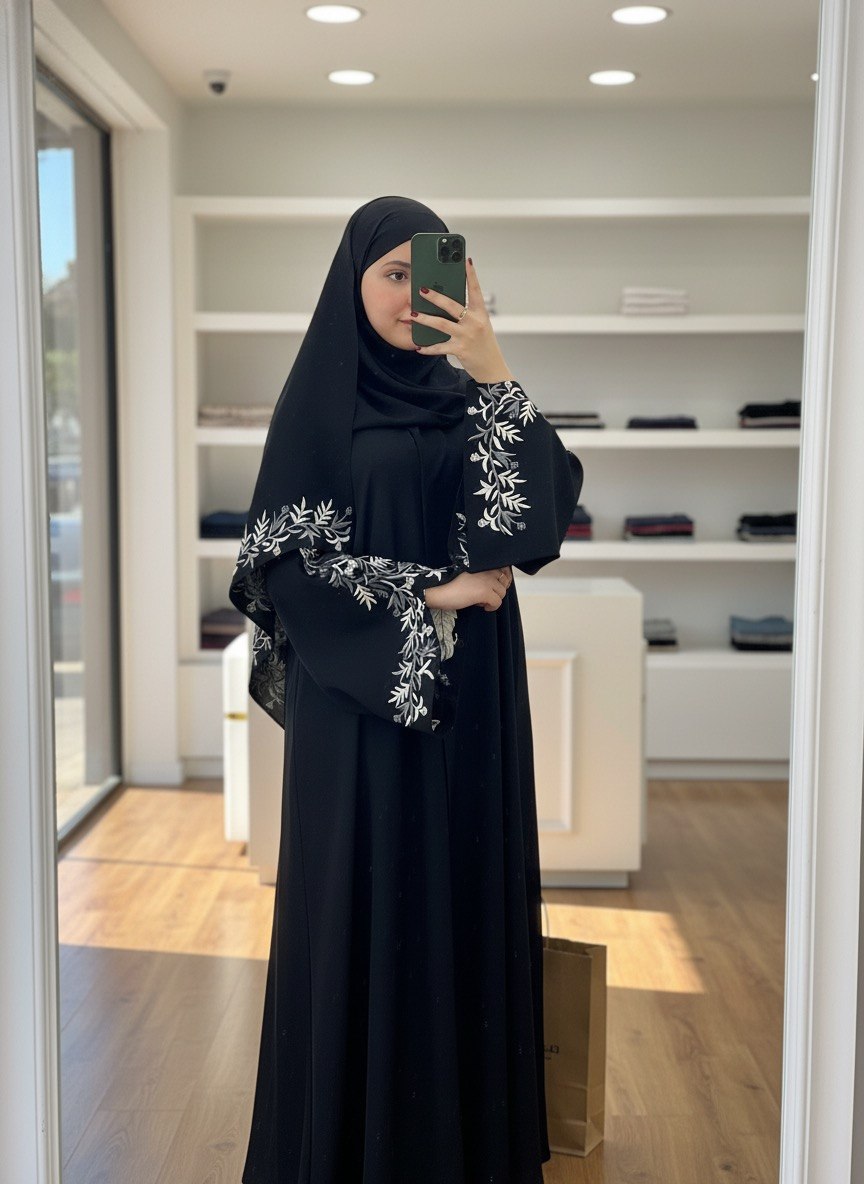 "طقم عباية "ملكة الليل