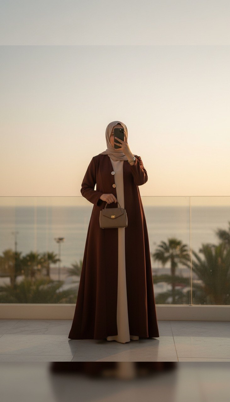 عباية كلاسيك من قطعتين