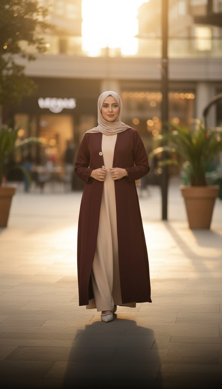 عباية كلاسيك من قطعتين